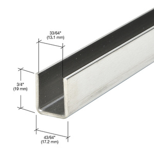 CRL 316 Brushed Stainless 1/2