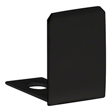 CRL Matte Black End Cap for 1/2